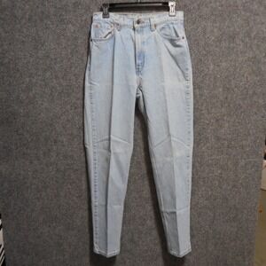 Vintage Levis 521 Tapered Fit Jeans Light Wash High Rise Made in USA 12 Med 27W